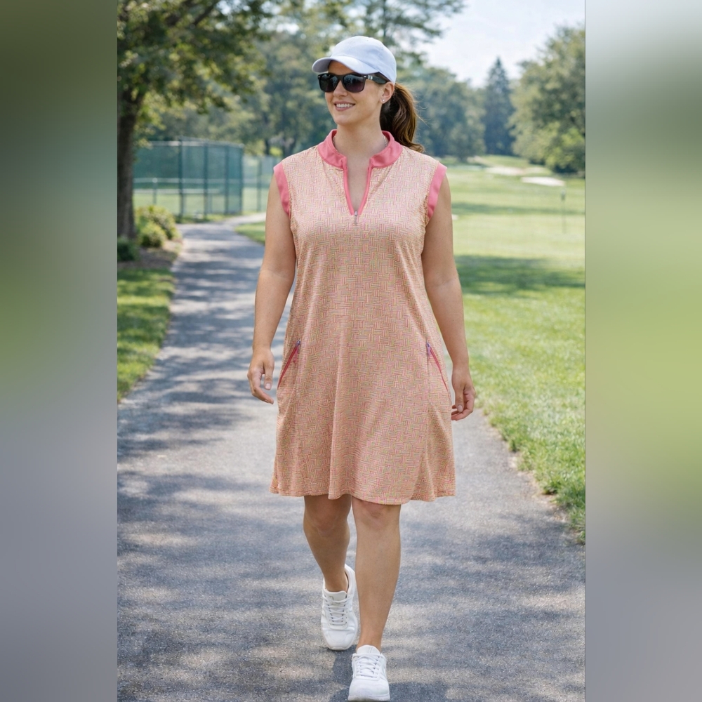 Bermuda Sands Sleeveless Golf Dress | Medium | Zip Pockets